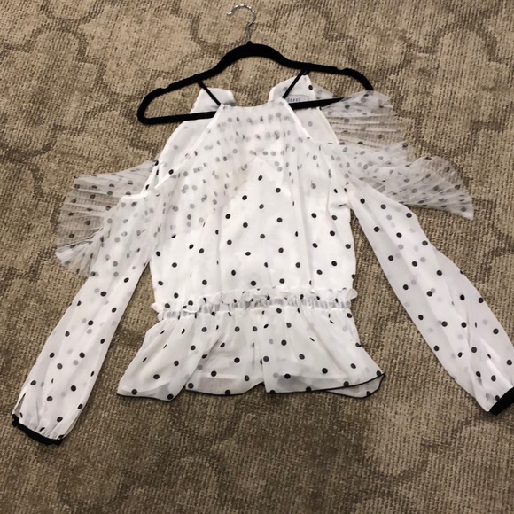 coast black and white polka dot dress